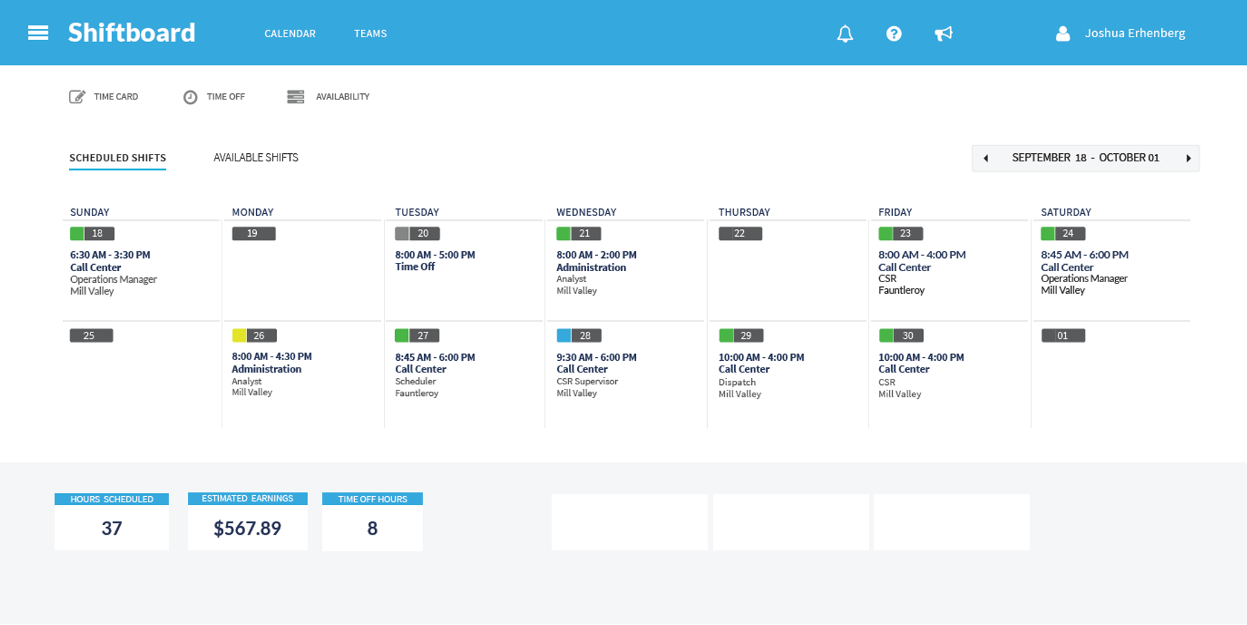 Shiftboard